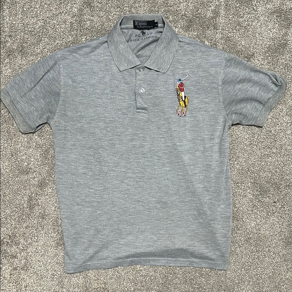 Vintage Polo Ralph Lauren Grey Big Pony